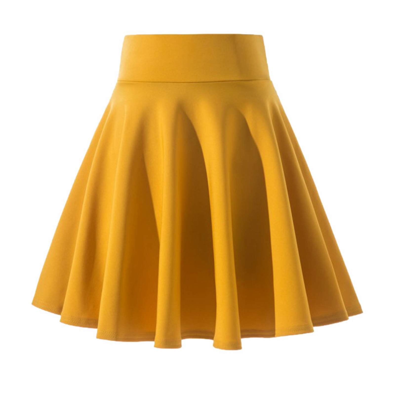 thumbnail image 5 of Falda midi plisada de corte A para mujer: falda media de 45 cm de poliéster y spandex, no transparente, versátil para todas las ocasiones, tallas S-XXXXL, 5 of 5